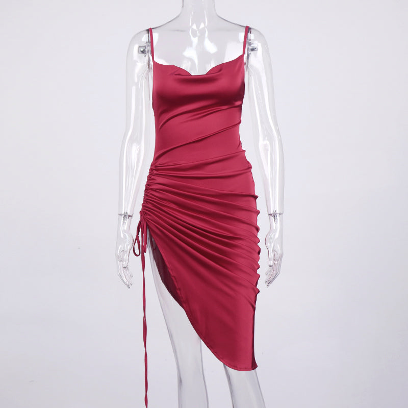Levoire | Silke Bardot Ruché Corset Midi Robes