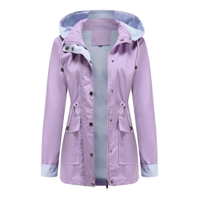 Levoire | Veste Coupe-Vent Polyvalente Avec Capuche Lavande