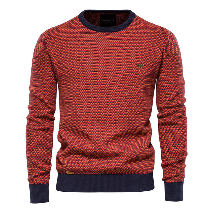Levoire | Pull Élégant Homme Orange