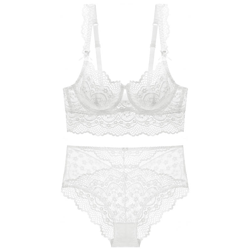 Levoire | Ensemble De Lingerie En Dentelle Avec Des Détails Sensuels Blanc