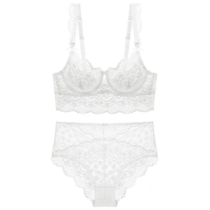 Levoire | Ensemble De Lingerie En Dentelle Avec Des Détails Sensuels Blanc