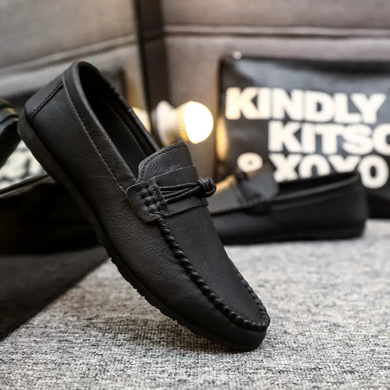 Levoire | Mocassins À Bout Rond Noir