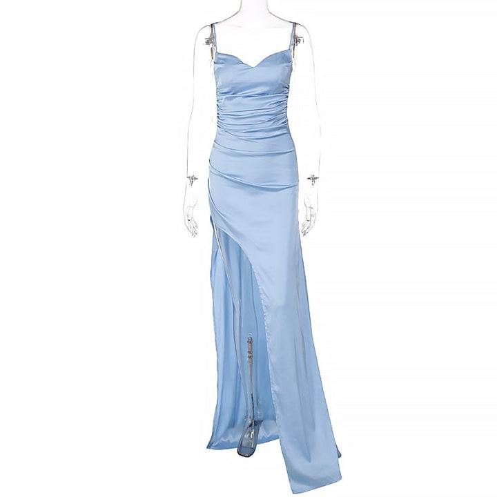 Levoire | Satina-Midi Robe Maxi Plissée Avec Ouverture Sur Le Côté