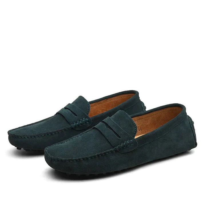 Levoire | Pantalons En Cuir Italiens Pour Hommes Bleu