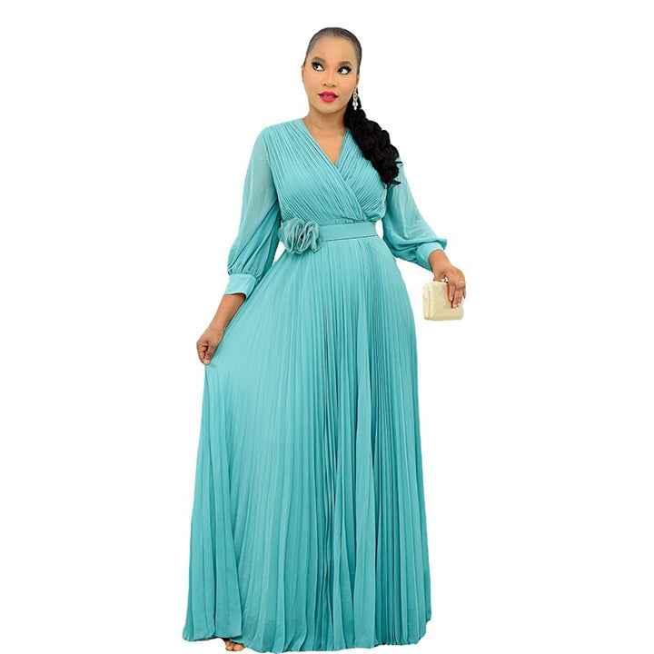 Levoire | Robes De Fleurs En Chiffon Bleu ciel