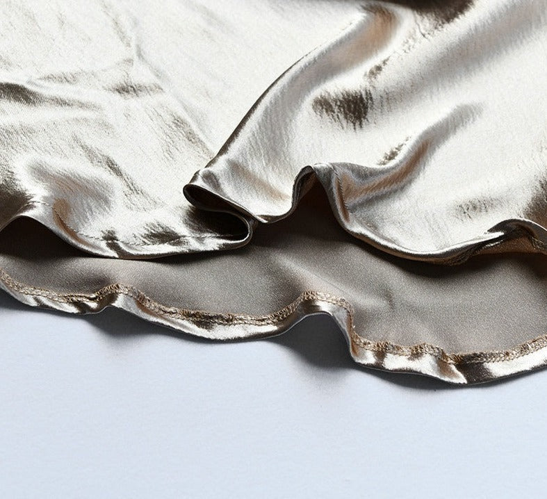 Levoire | Robe Longue Sans Dos À Bretelles Spaghetti En Satin