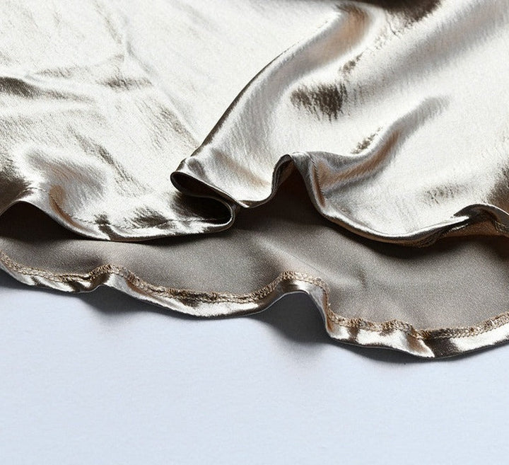 Levoire | Robe Longue Sans Dos À Bretelles Spaghetti En Satin