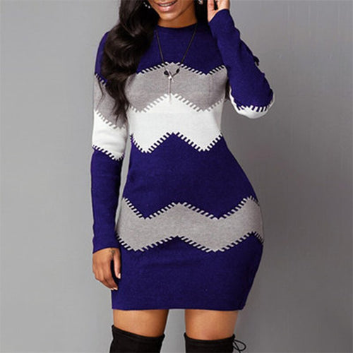 Levoire | Robe Tricotée Bodycon Printemps