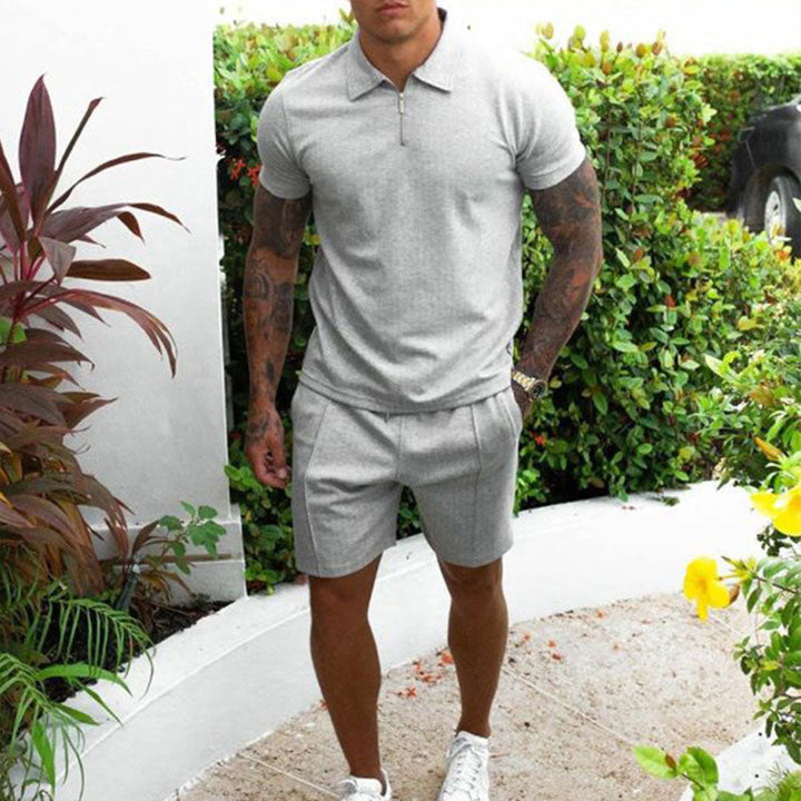 Levoire | Tenue d'été confortable pour hommes Gris