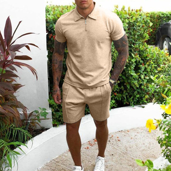 Levoire | Tenue d'été confortable pour hommes Khaki