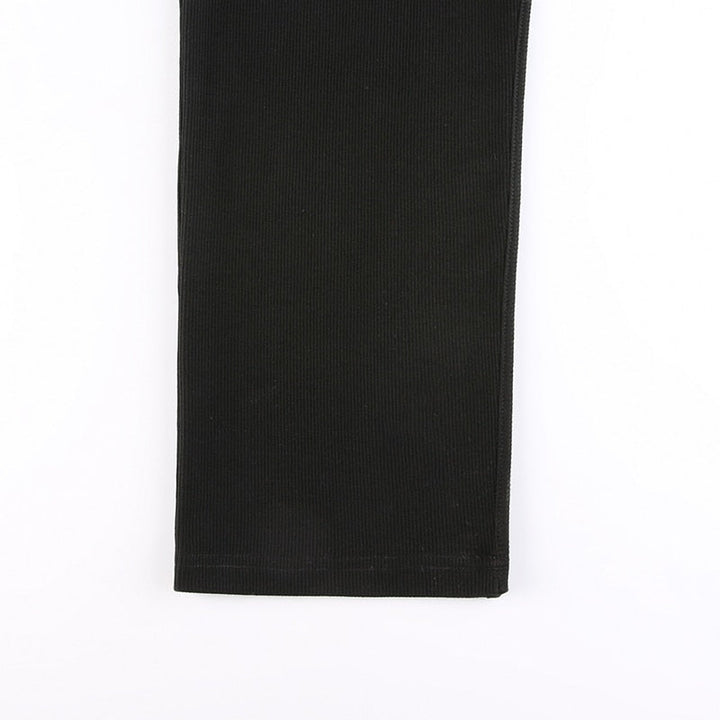 Levoire | Noir Onto Tricoté Manches Longues Robe Maxi