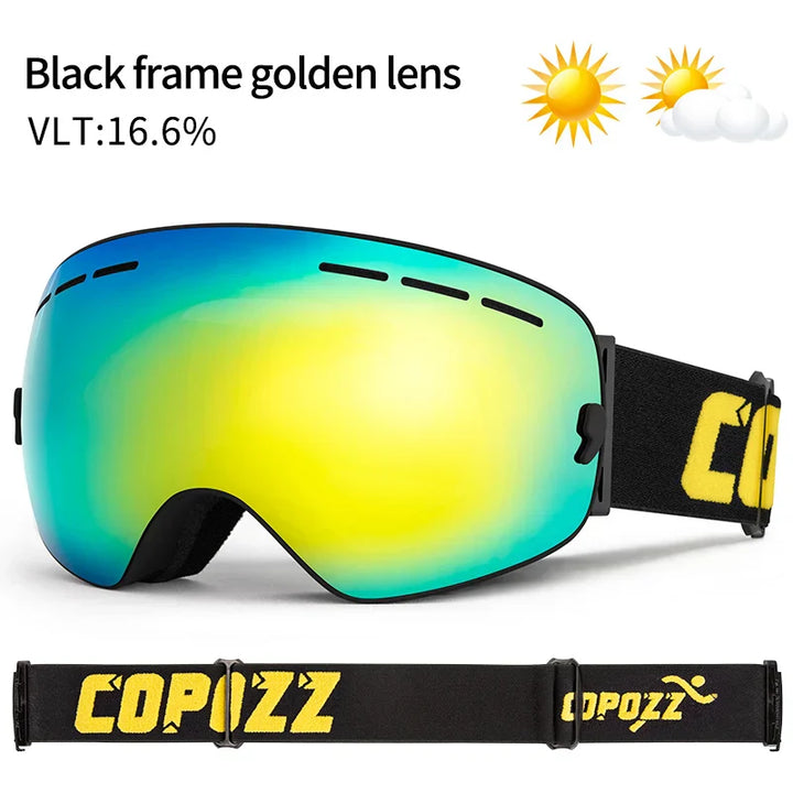 Levoire | De Ski Unisexe Uv400 Anti-Buée Cadre Noir