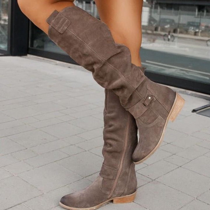 Avriane | Bottes en daim chaudes - Chaussures d'hiver confortables