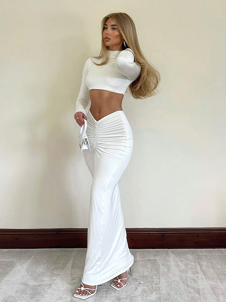 Levoire | Robe Longue Drapée Ajustée