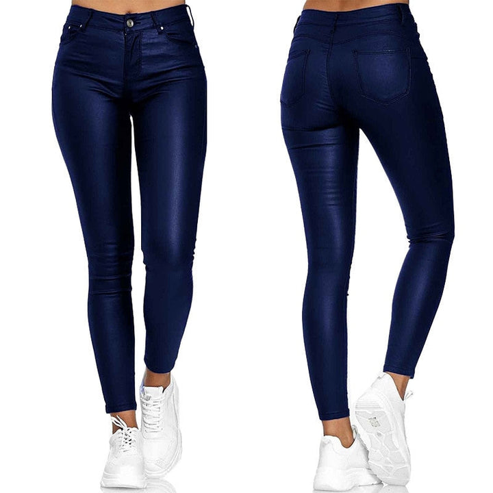 Levoire | Stretch Nahkahousut Sininen