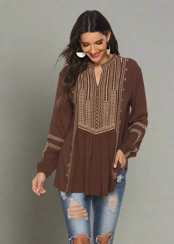 Levoire | Top Brodé Boho Pour Femmes