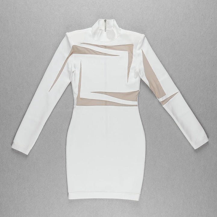 Levoire | Robe Mini Sans Manches En Maille Col Roulé