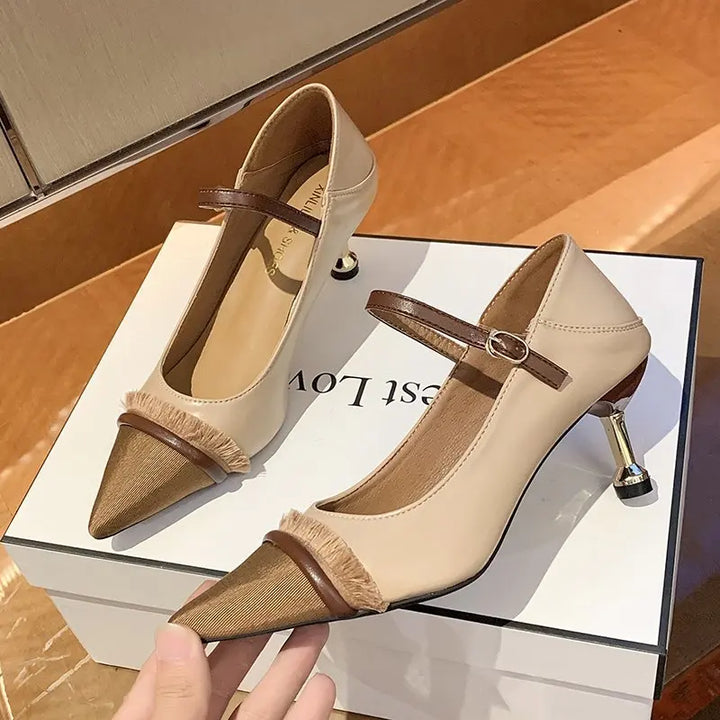 Levoire | Classique Sexy Talon Haut Beige