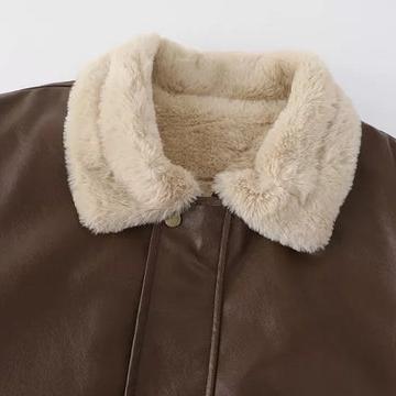 Levoire | Veste Longue à Manches Longues Chaude avec Poches