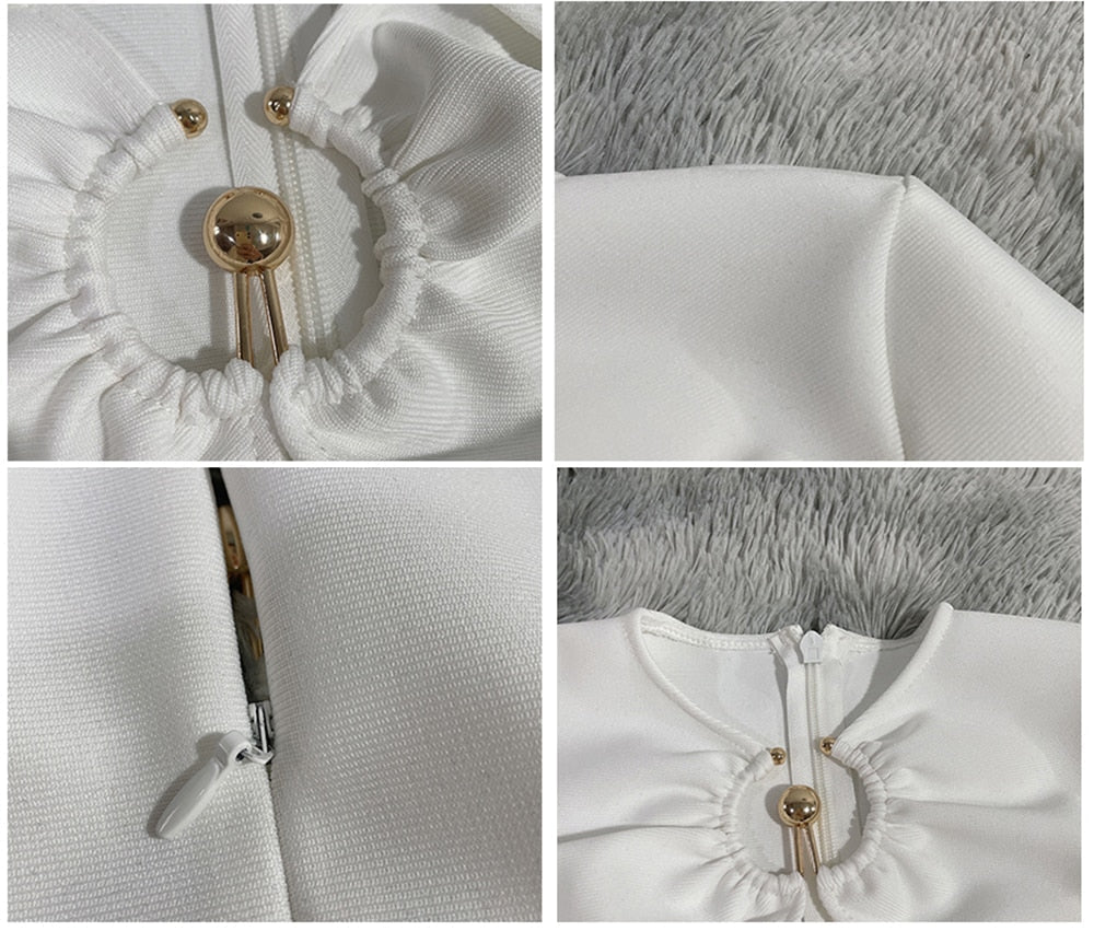 Levoire | Robe Mini Holometalliringer À Épaule Dénudée
