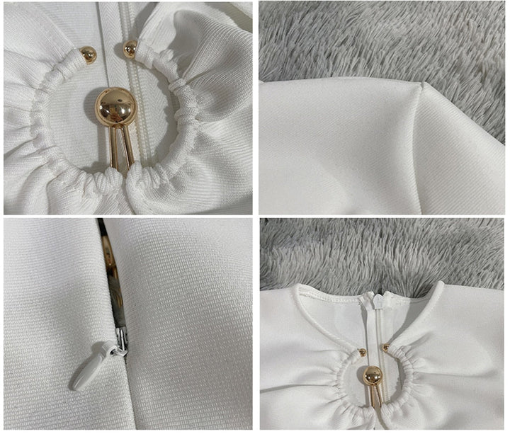 Levoire | Robe Mini Holometalliringer À Épaule Dénudée
