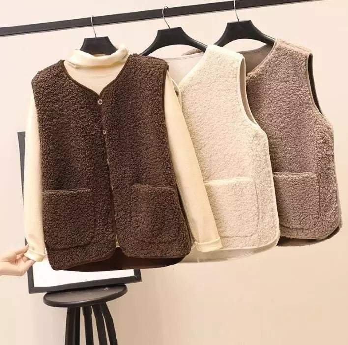 Levoire | Veste En Peluche Chaude Pour Femmes Avec Poches