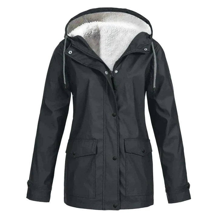 Levoire | Veste De Pluie Avec Doublure En Fourrure Teddy Noir