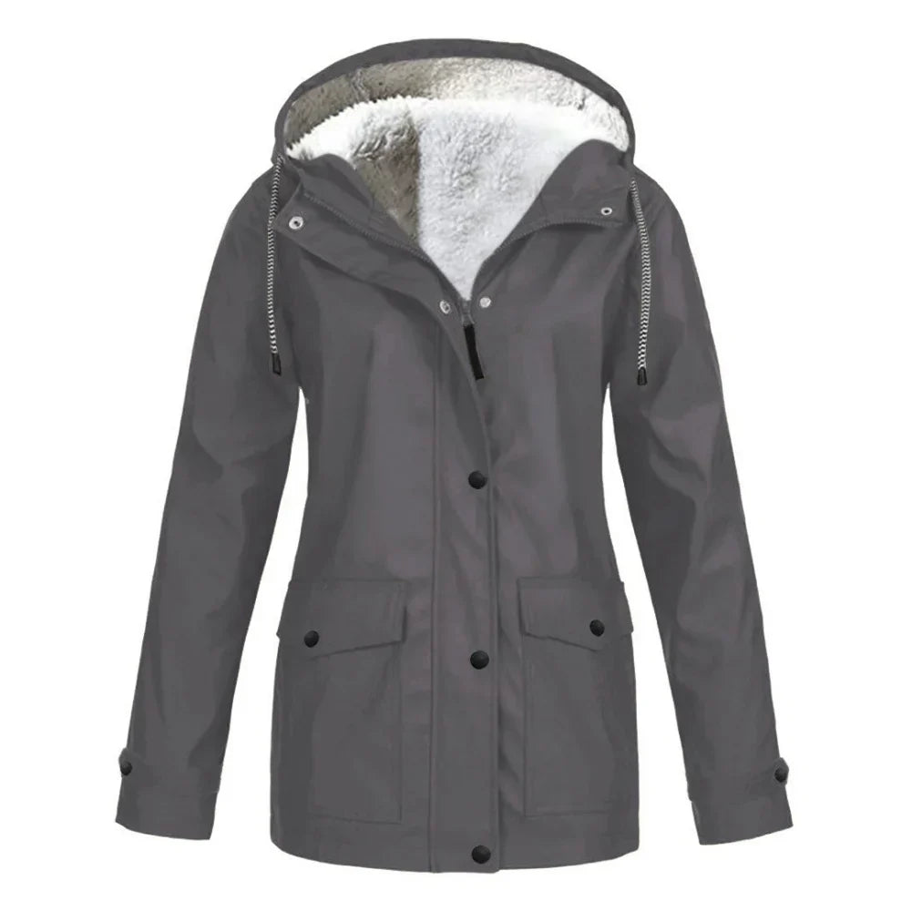 Levoire | Veste En Duvet Imperméable À Manches Longues Gris