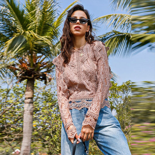 Levoire | Kelly Blouse En Dentelle - Une Blouse D'Été Élégante Pour Femmes.