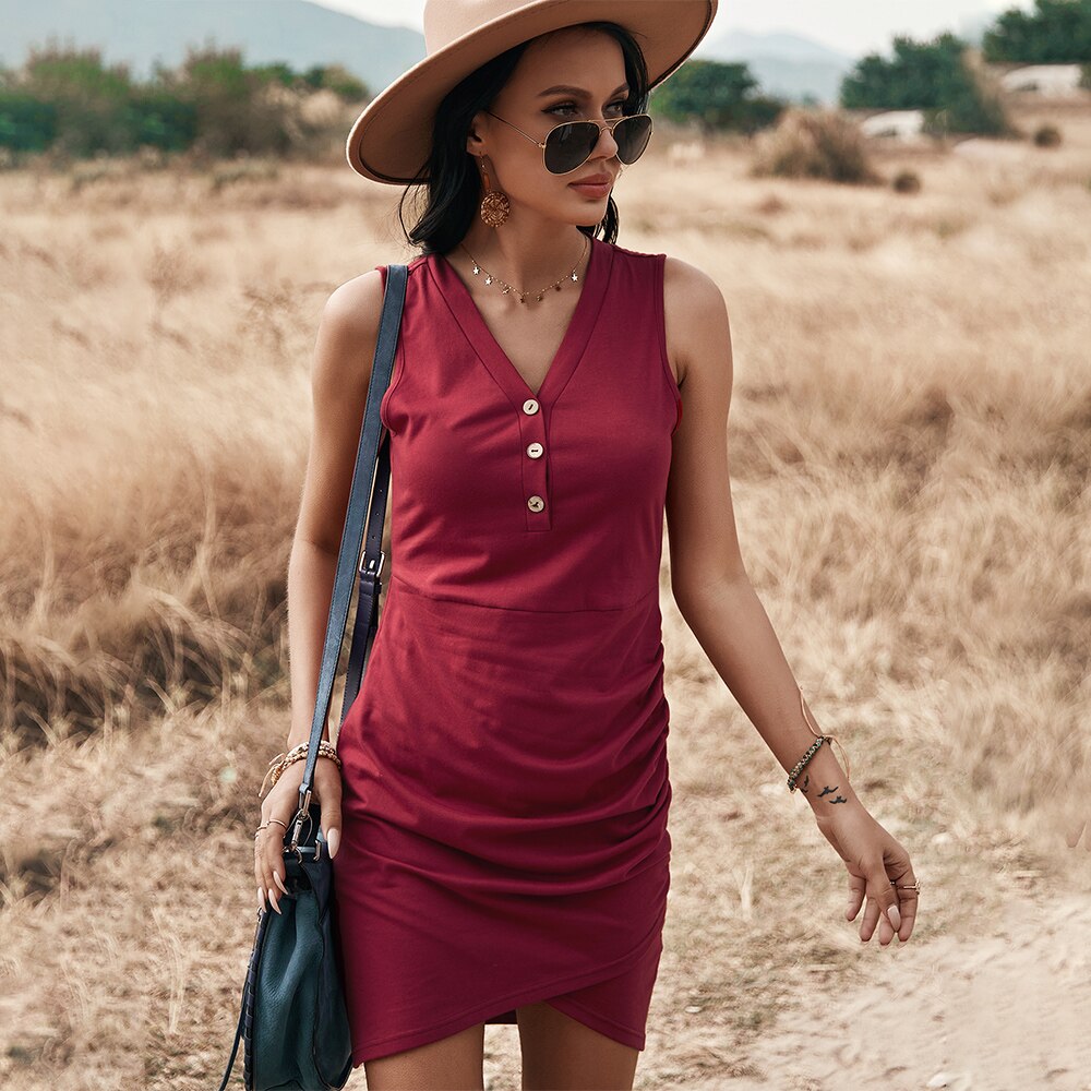 Levoire | Robe Ruches Rouge