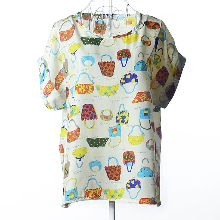 Levoire | Klara T-Shirt En Coton Pour Femmes - Un T-Shirt D'Été Et Joyeux Sacs