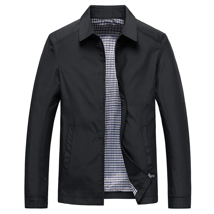 Levoire | Veste Décontractée Pour Hommes De Printemps Avec Poches Noir