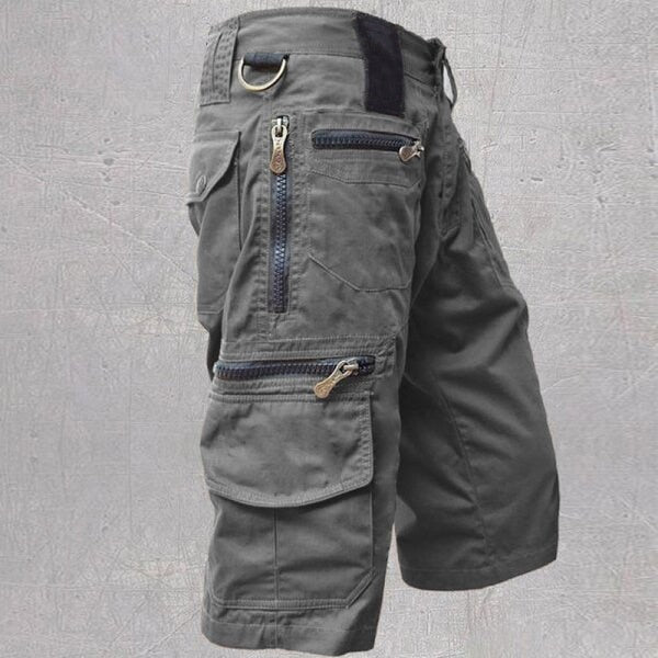 Levoire | Pantalon Cargo Court Confortable Gris