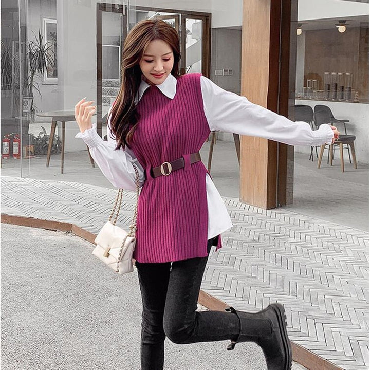 Levoire | Blouse Sweater Ensemble 2 Pièces, Décontracté Et Confortable
