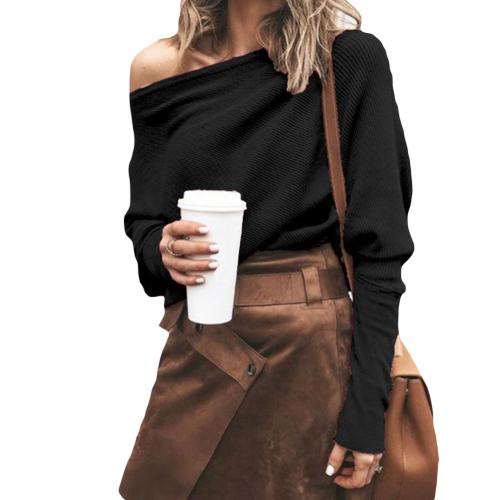 Levoire | Pull Séduisant À Épaules Dénudées Pour Un Look Tendance Noir