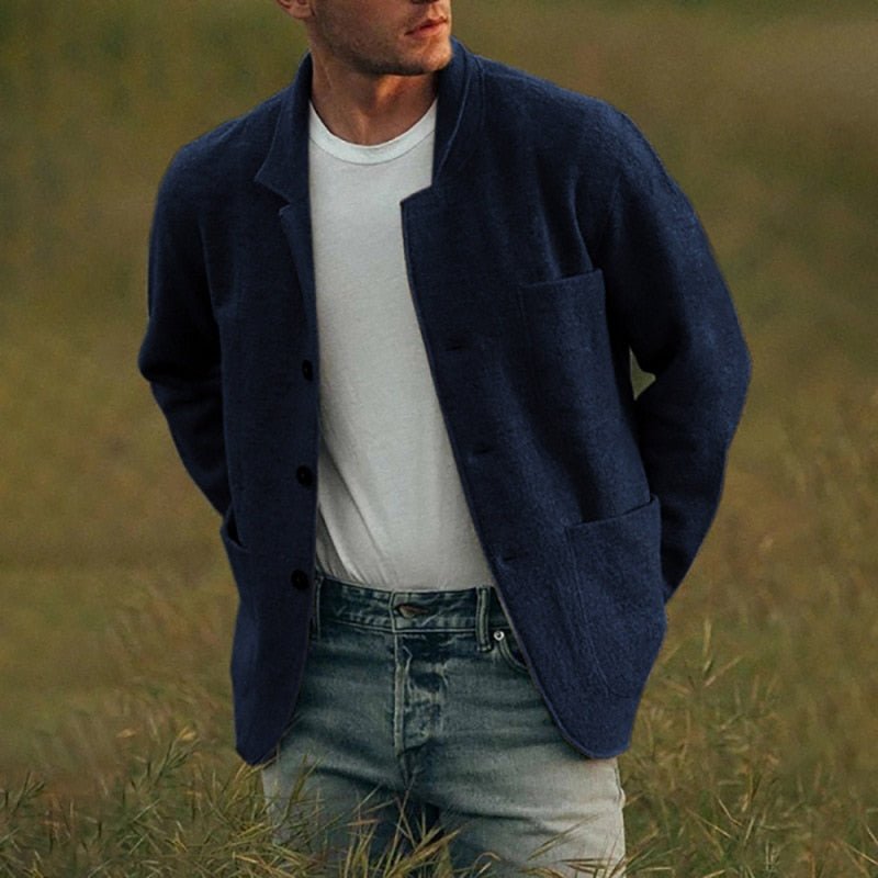 Levoire | Gilet En Velours Côtelé Bleu