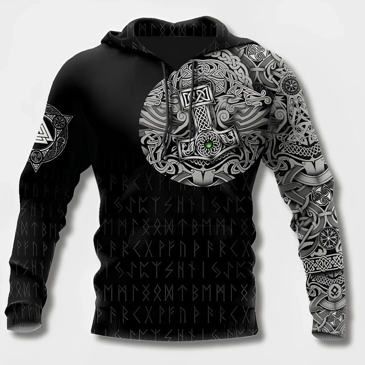 Levoire | Sweat À Capuche Pour Hommes Musta-4