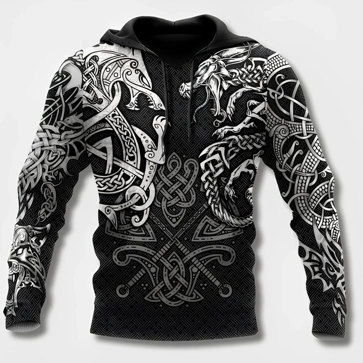 Levoire | Sweat À Capuche Pour Hommes Musta-1