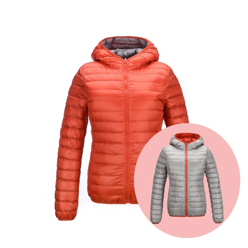 Levoire | Veste En Duvet Wenderable Orange Gris