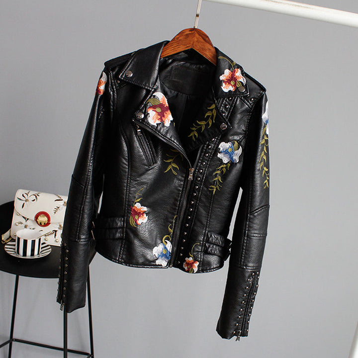 Levoire | Veste En Cuir Pour Femmes Noir