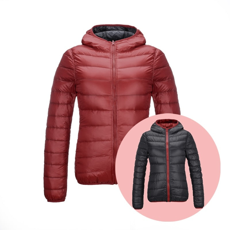 Levoire | Veste En Duvet Wenderable Rouge Noir