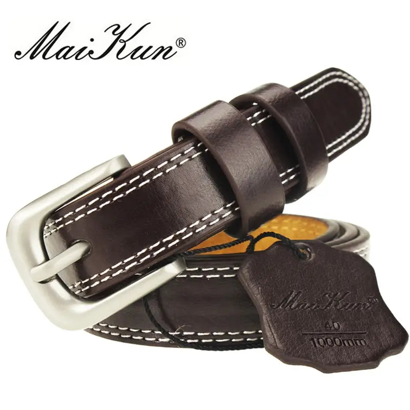 Levoire | Ceinture En Cuir Pour Femmes Kahvia