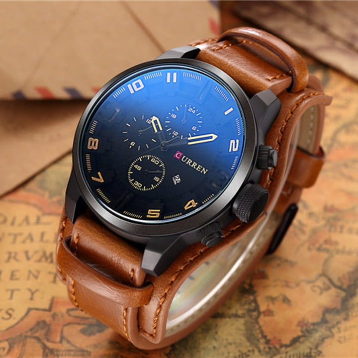 Levoire | Montre Bracelet De Luxe Navigator En Cuir