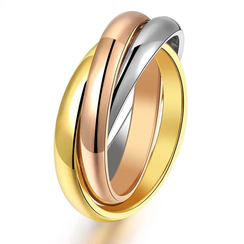 Levoire | Bague Tricolore Inox 9