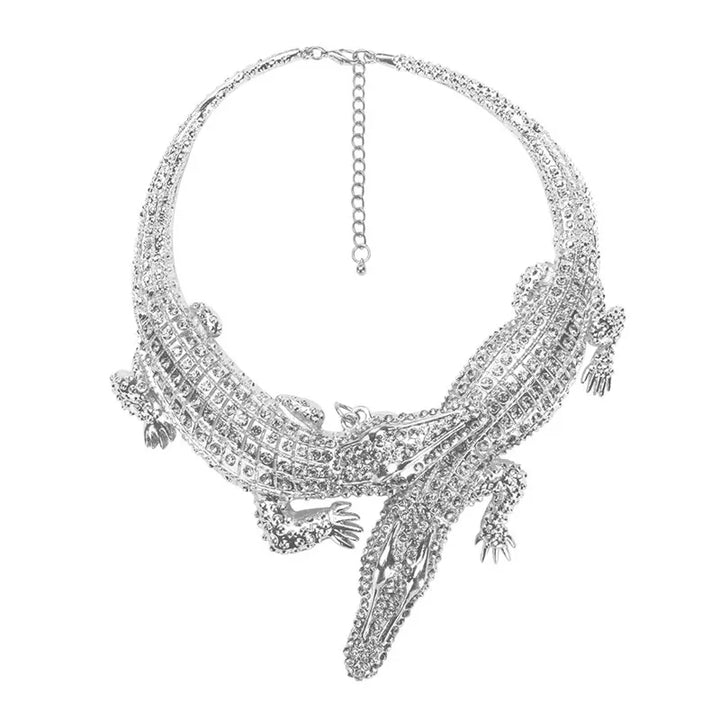Levoire | Collier En Crocodile En Cristal Brillant Pour Un Look Accrocheur B