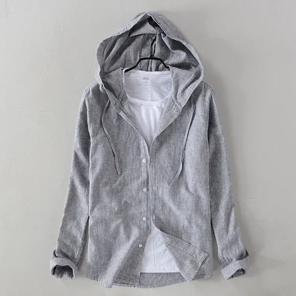 Levoire | Chemise en lin élégante Gris