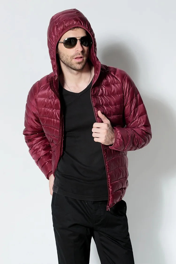 Levoire | Très Légère, Veste De Transition Matelassée Pour Hommes Bordeaux