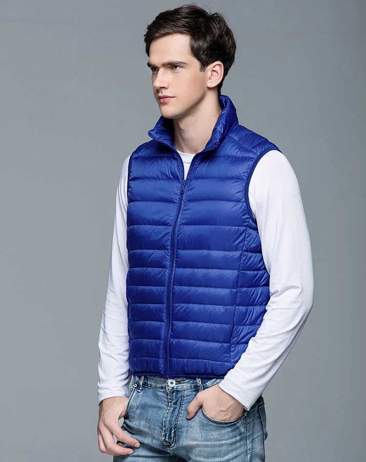 Levoire | Gilet Moderne Élégant Ultra Légère Pour Hommes Bleu
