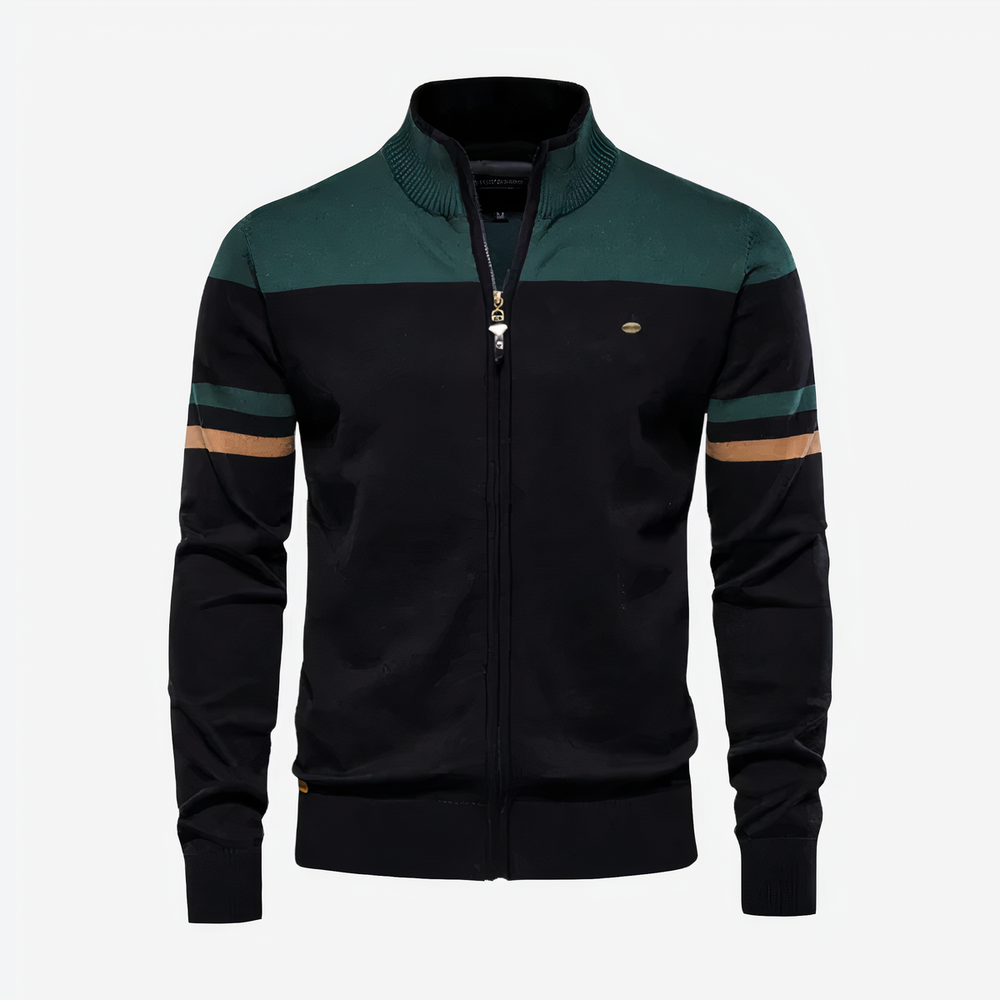 Levoire | Sweat À Capuche Zippé Pour Hommes Vert foncé