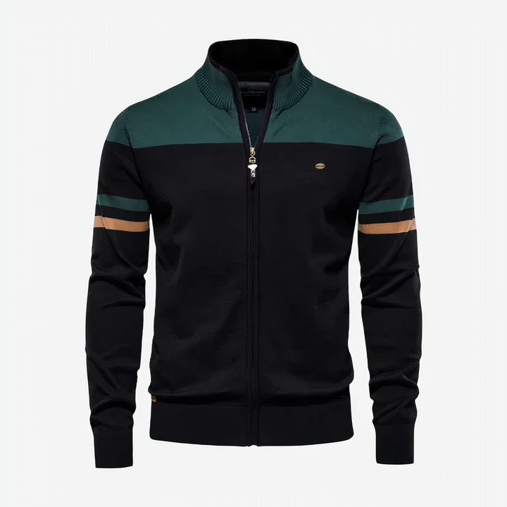 Levoire | Sweat À Capuche Zippé Pour Hommes Vert foncé